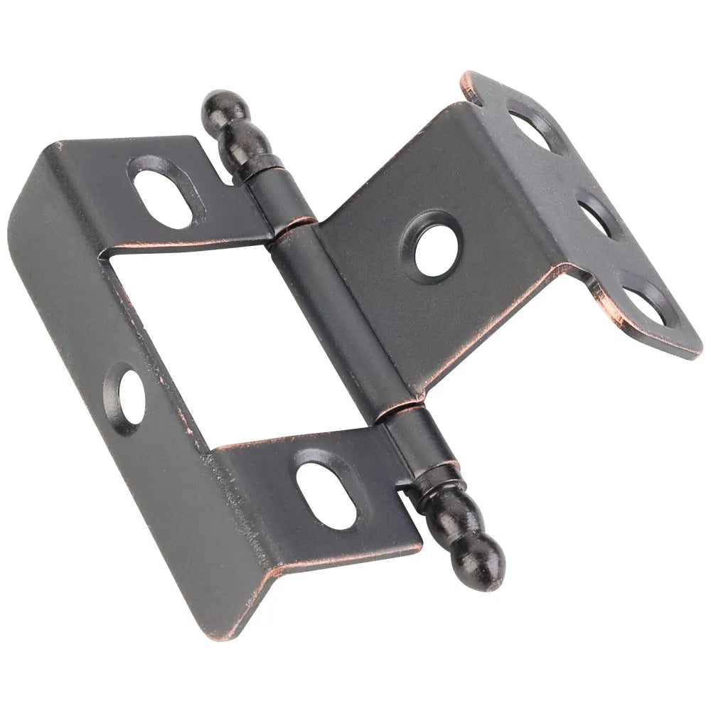 270° Full Wrap for 3/4" Frame x 3/4" Door, Inset Flush Ball Tip Hinge - Dark Brushed Antique Copper