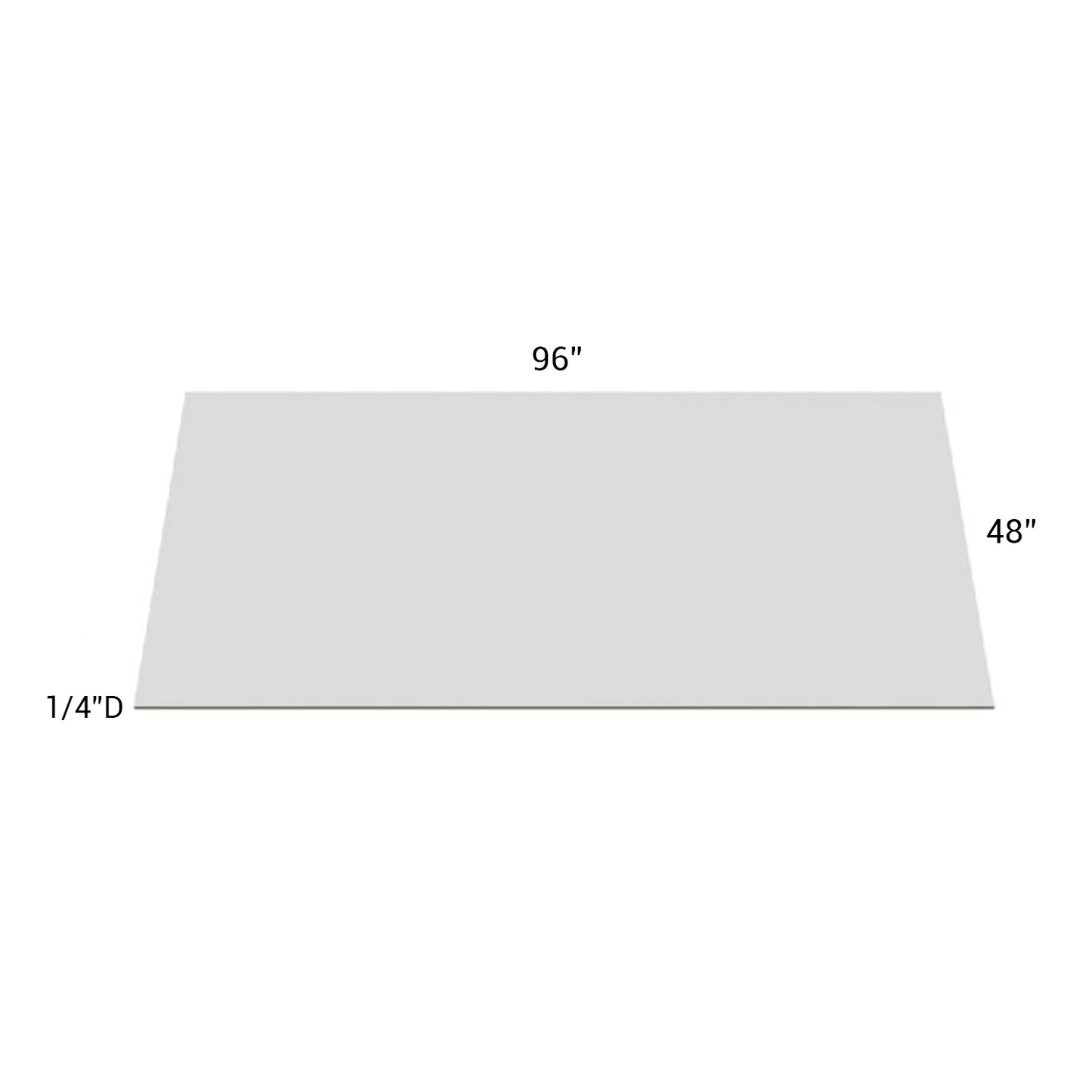 Fabuwood Allure Galaxy Frost Island Back Panel-MDF 96”W X 48”H X 1/4”D
