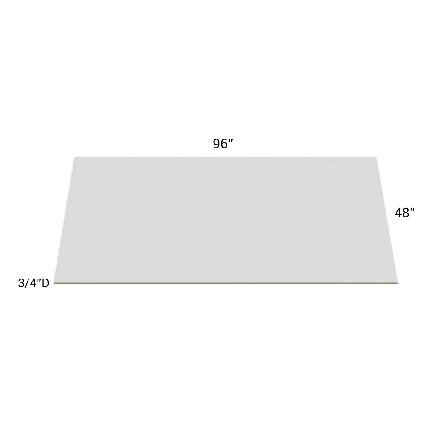 Fabuwood Allure Galaxy Frost Island Back Panel-Plywood 96”W X 48”H X 3/4”D