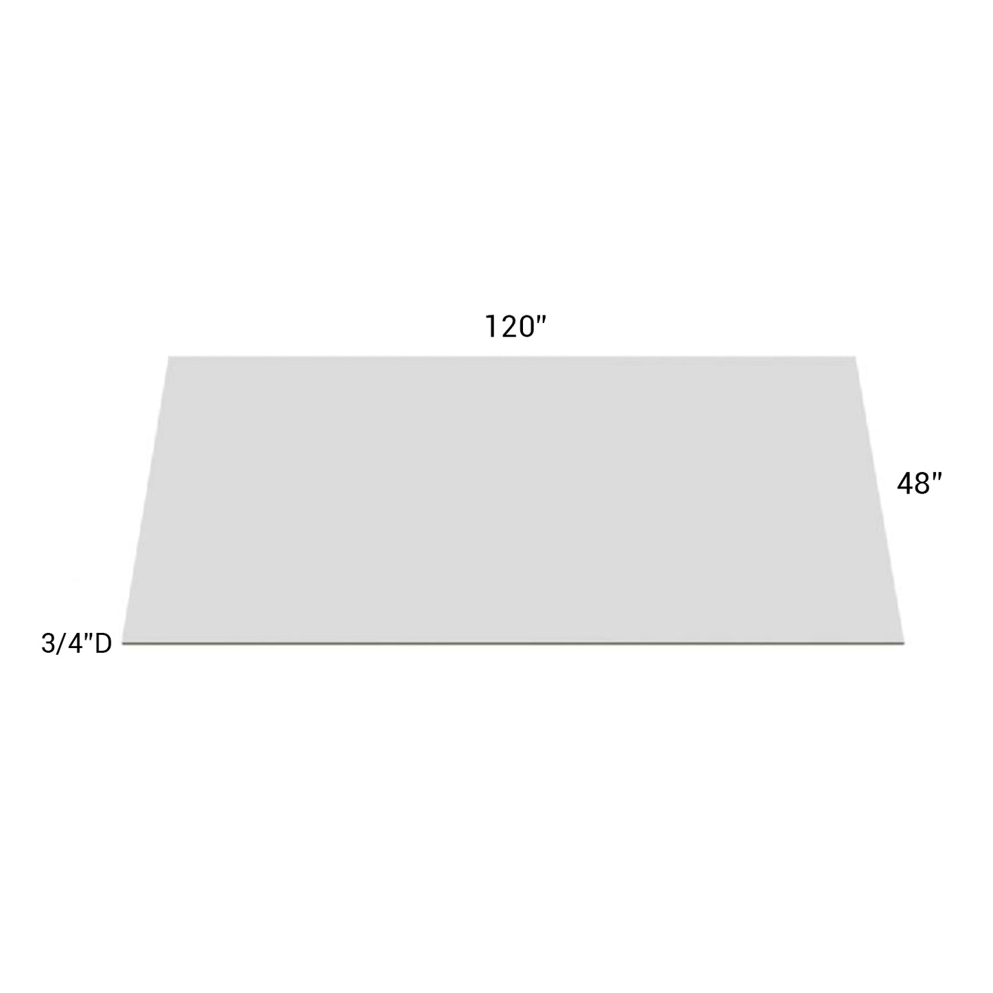 Fabuwood Allure Galaxy Frost Island Back Panel-Plywood 120”W X 48”H X 3/4”D
