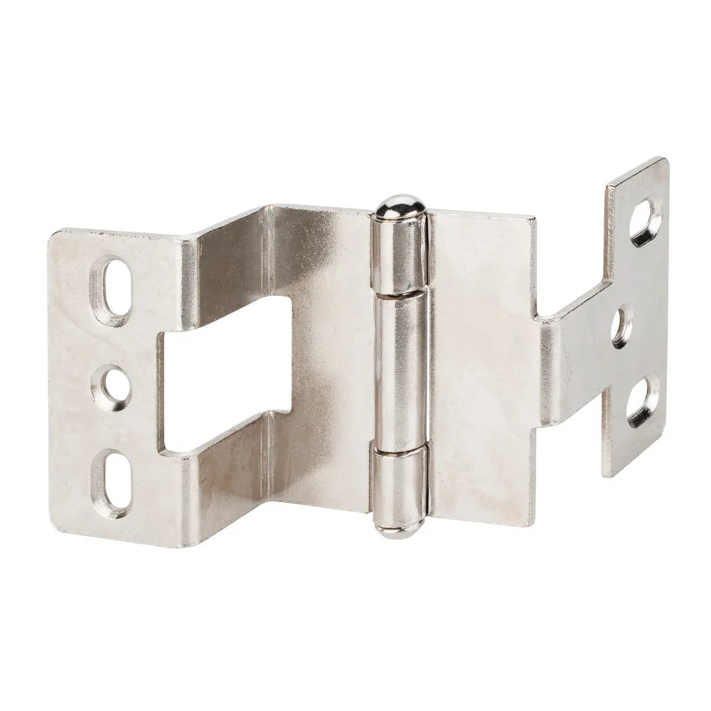Heavy Duty 3-Knuckle 270 Degree 3/4" x 3/4" Hinge 19 mm x 19 mm - Bright Nickel