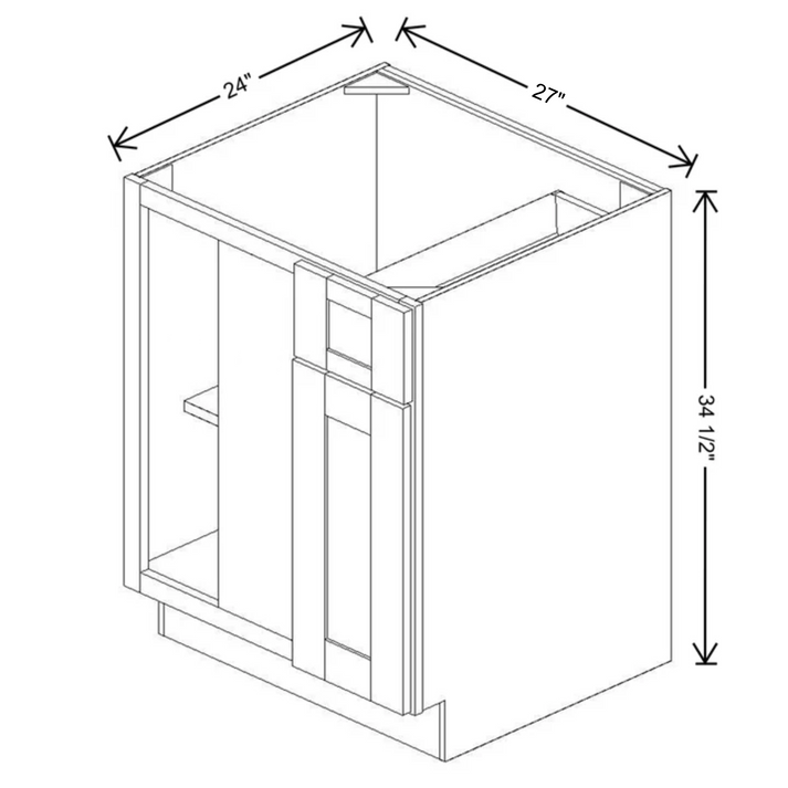 Fabuwood Allure Galaxy Frost Blind Base 36/39"W Cabinet