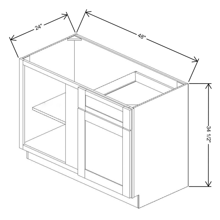 Fabuwood Allure Galaxy Frost Blind Base 48/51"W Cabinet