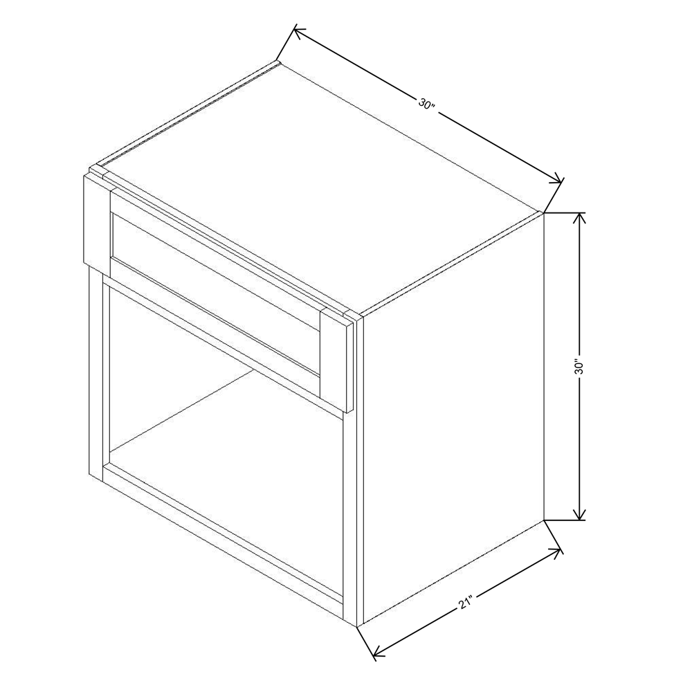 Fabuwood Allure Galaxy Frost Wall 30” H Microwave w/Lift-up Door 30"W Cabinet
