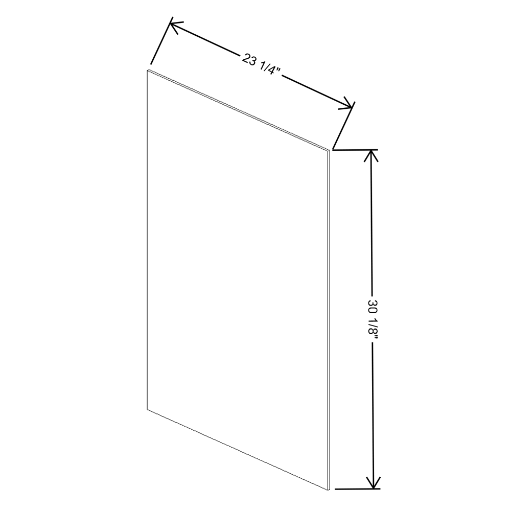 Fabuwood Allure Galaxy Frost Loose Finished End Skin Base 24”W x 31”H