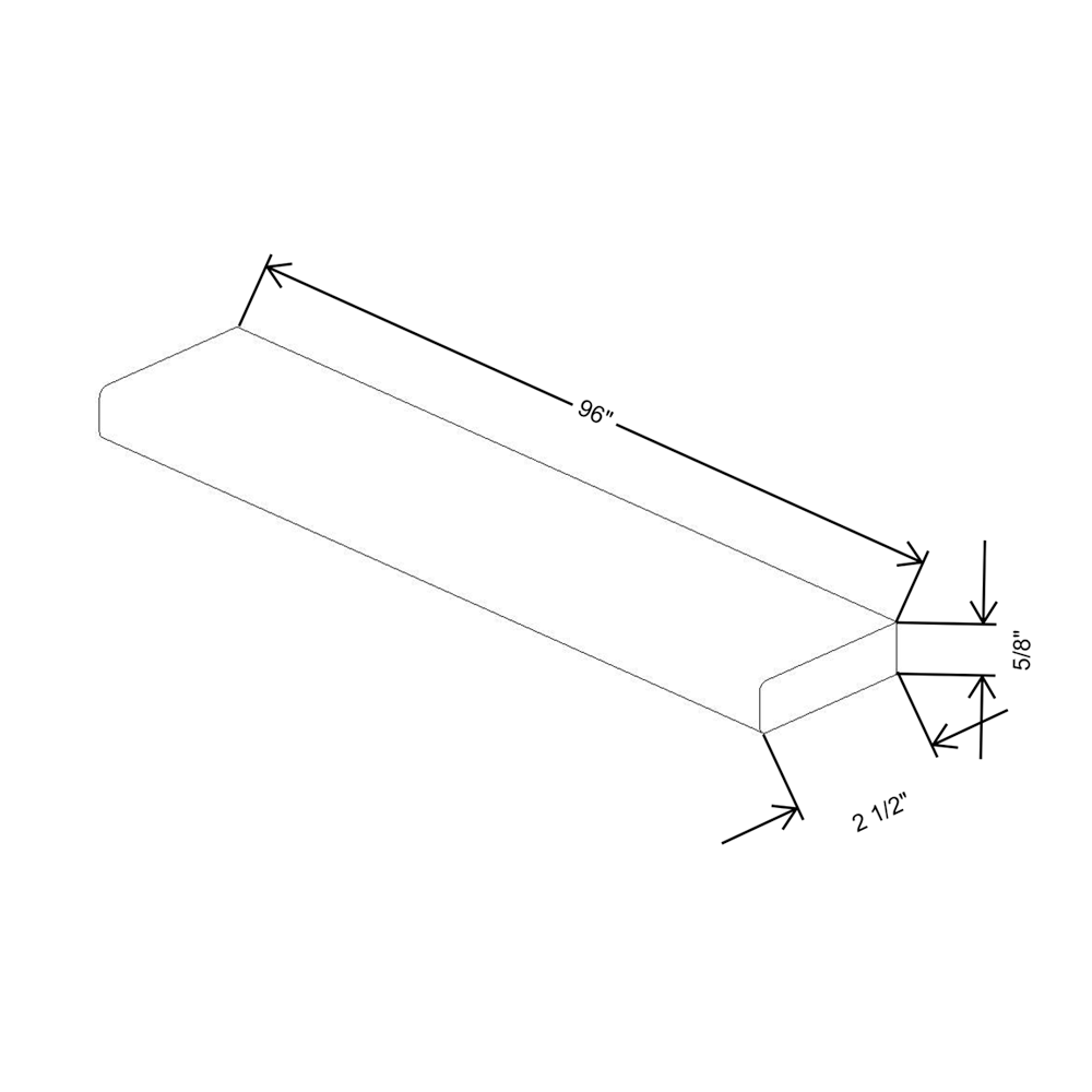 Fabuwood Allure Galaxy Frost Stacking Molding 96"W