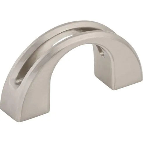 Tango U Finger Pull 1 1/4 Inch (c-c) Brushed Satin Nickel