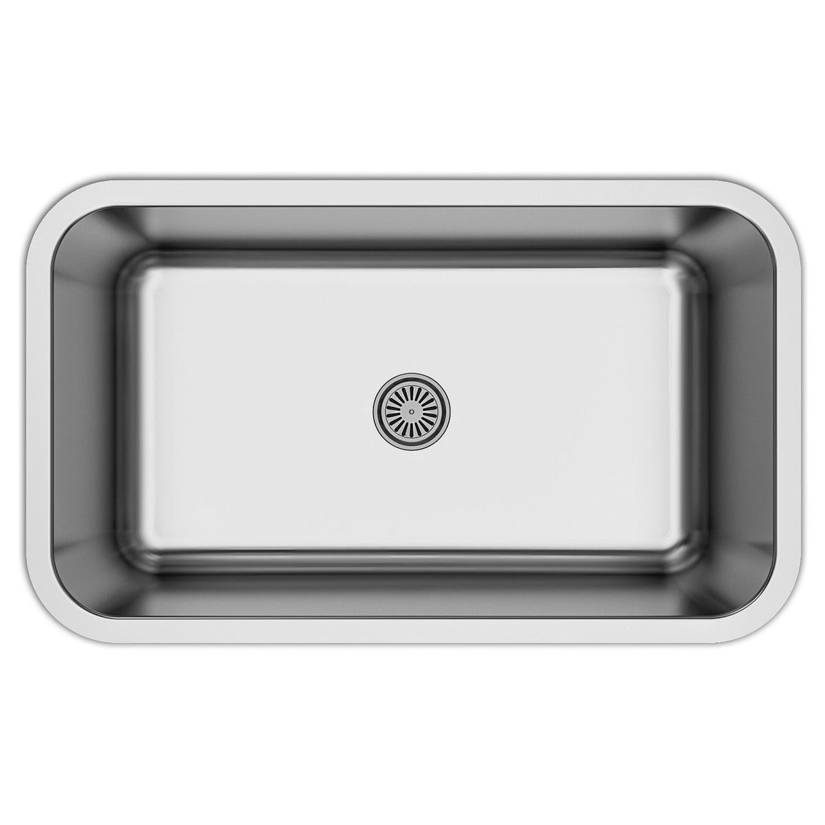 Profile 30" Undermount 16 Gauge Single Bowl Stainless Steel Kitchen Sink