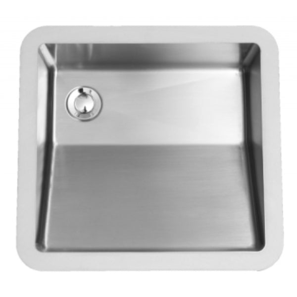 18-1/8" Seamless Undermount Stainless Steel Bathroom Sink
