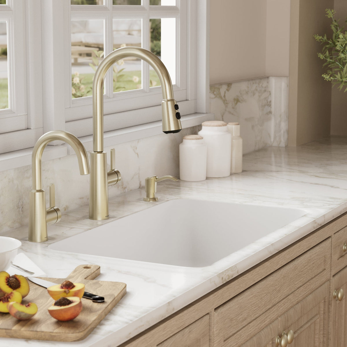 30-7/8" Seamless Undermount Large Single Bowl Quartz Composite Kitchen Sink In White