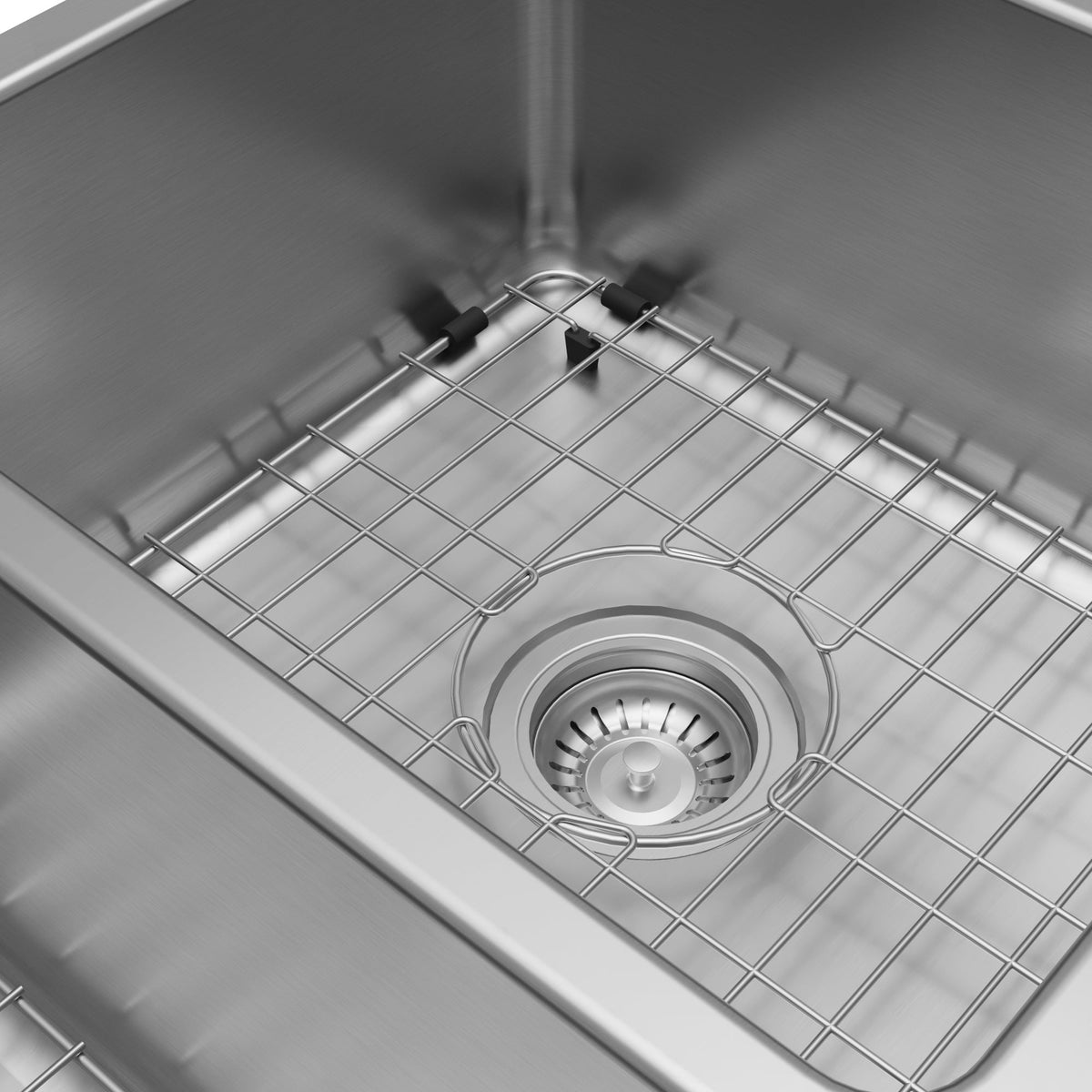 Lansen 32" Undermount 18 Gauge Double Equal Bowl Stainless Steel Sink with Accessories