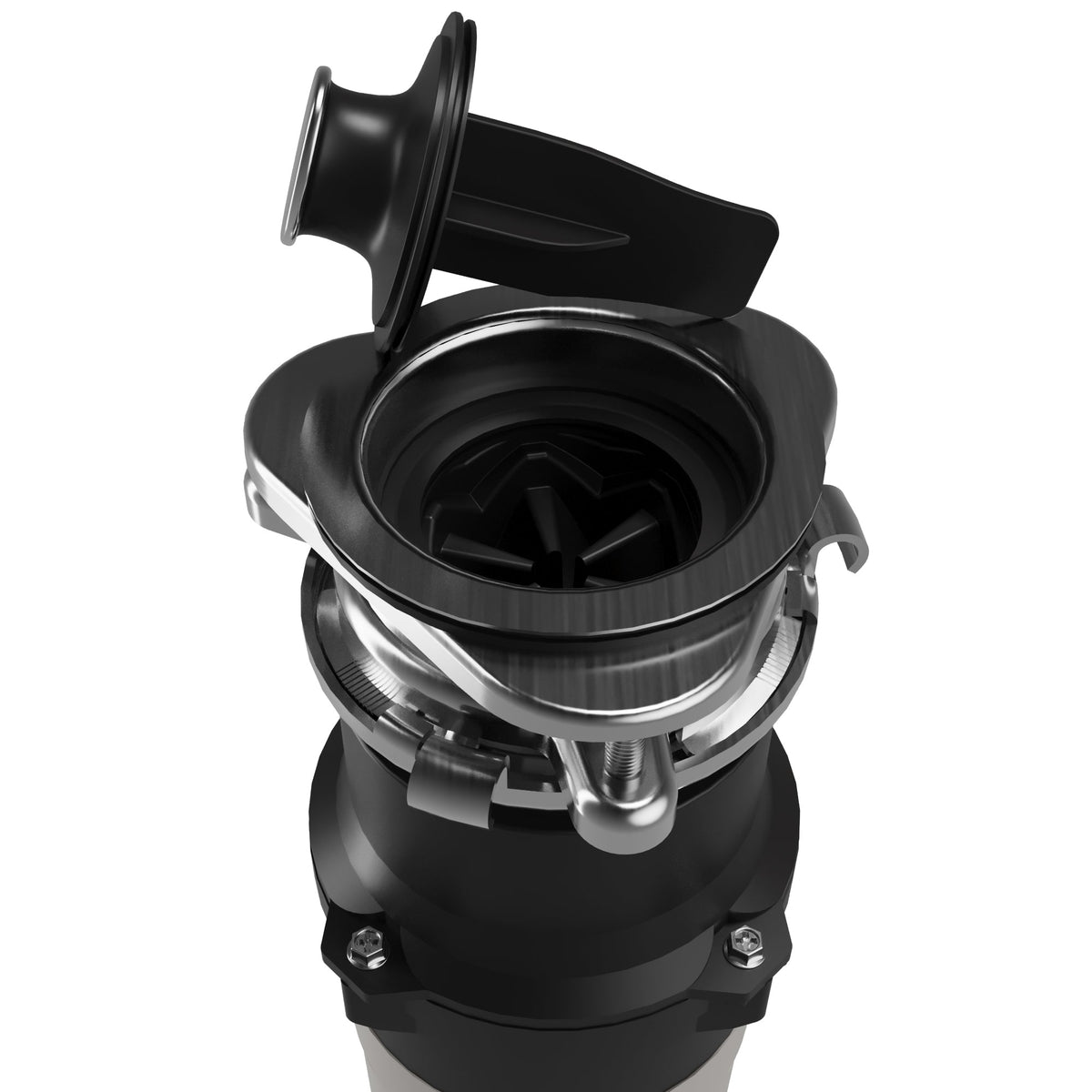 1/3 HP Continuous Feed Garbage Disposal for Kitchen Sinks with Power Cord and Accessories Included