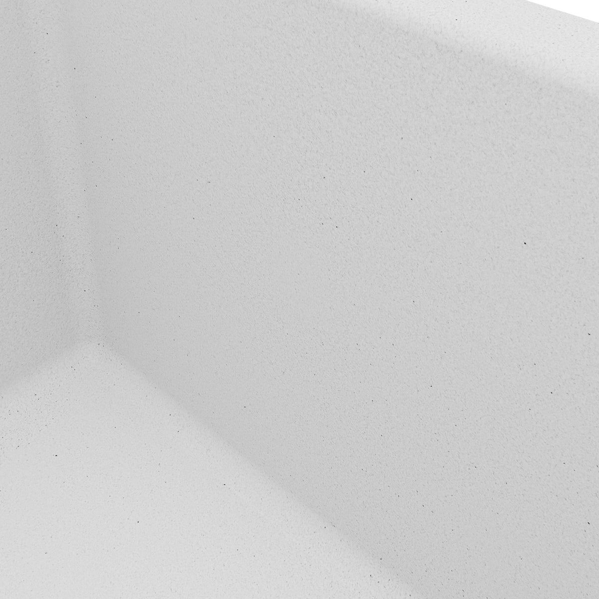 24-3/8" Undermount Single Bowl Quartz Composite Kitchen Sink Kit In White