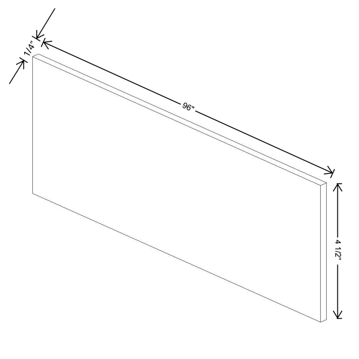 Fabuwood Allure Galaxy Frost Toe Kick 96"W x 4 ½”H x ¼”D