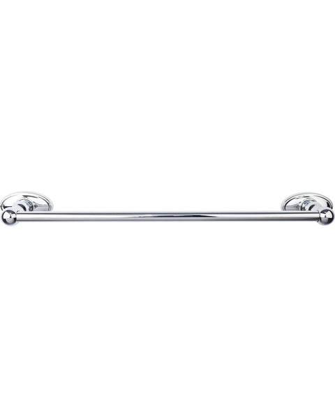Edwardian Bath Towel Bar 18 In. Single - Oval Backplate Oil Rubbed Bronze