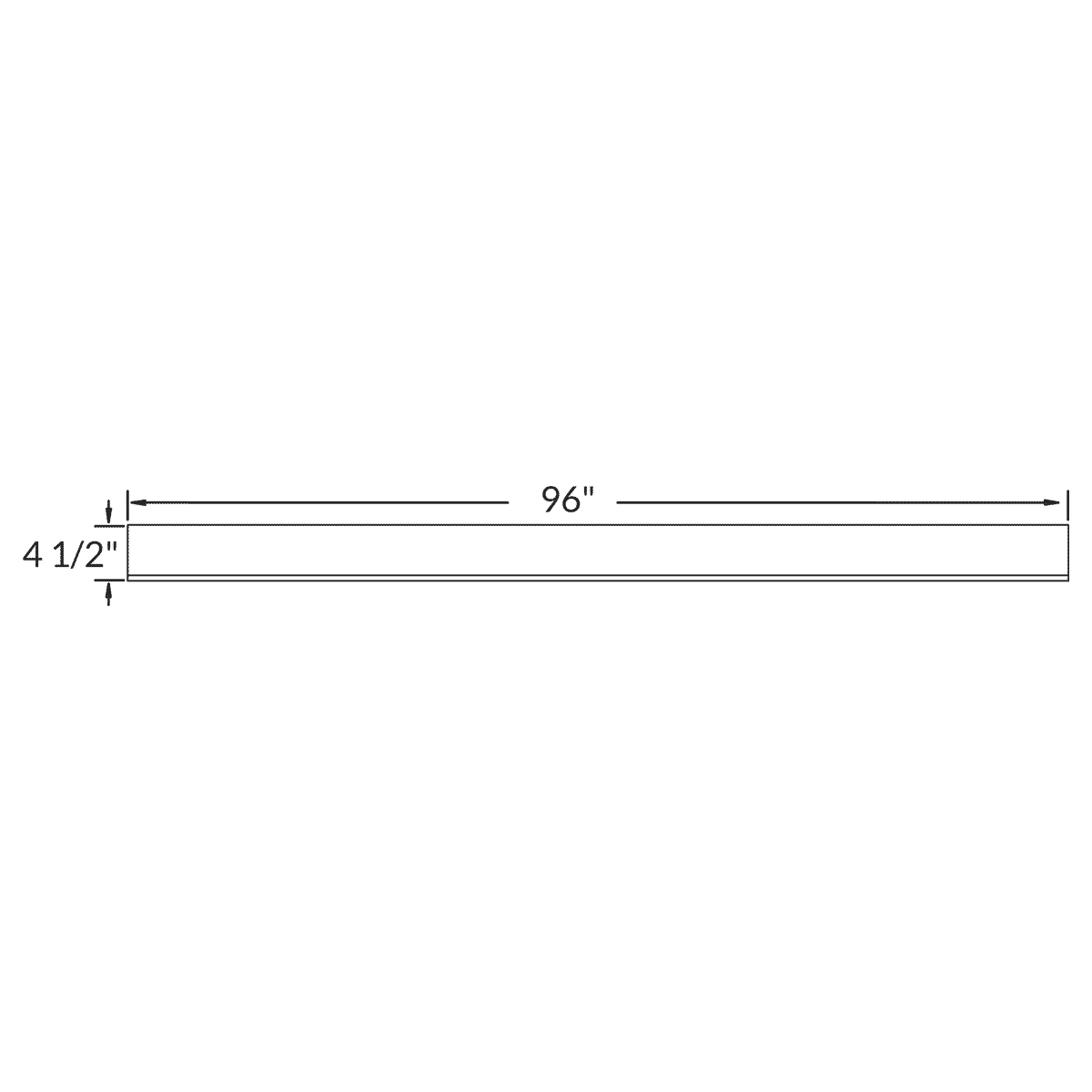 Fabuwood Allure Galaxy Nickel 96" Length Toe Kick