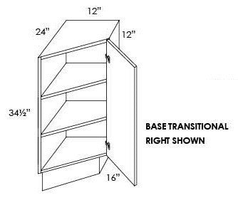 BASE END & TRANSITIONAL - Fabuwood Prima Bianco