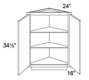 BASE - ANGLE END CABINET - Fabuwood Elite Cinnamon