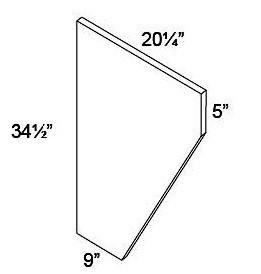 VANITY DESK LEG - Fabuwood Elite Merlot