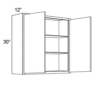 30" HIGH WALL CABINETS- DOUBLE DOOR - Fabuwood Landmark Natural