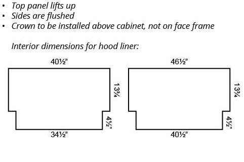 WOOD HOODS - 4 PANEL ARCHED - Nexus Slate