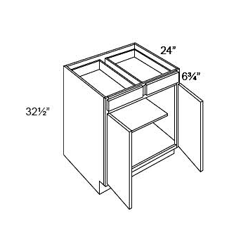 DOUBLE DOOR & DRAWER BASES - Fabuwood Galaxy Frost
