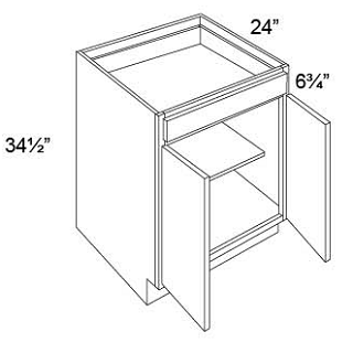 BASE -DOUBLE DOOR CABINETS - Fabuwood Classic Shaker Brandy