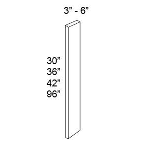WALL & TALL FILLERS - Fabuwood Fusion Blanc
