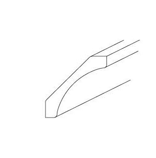 COVE MOLDING - Shaker Aesthetic White