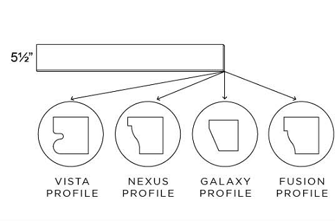 STRAIGHT VALANCE - Fabuwood Fusion Chestnut