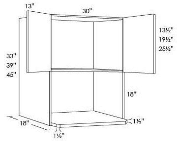 MICROWAVE- Fabuwood Prima Bianco