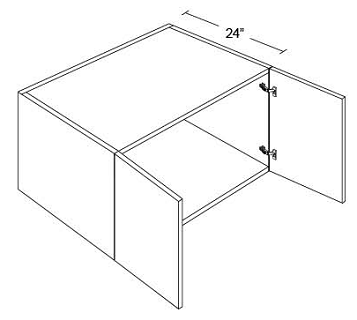REFRIGERATOR WALL CABINETS - 24" DEEP Alfa Gray