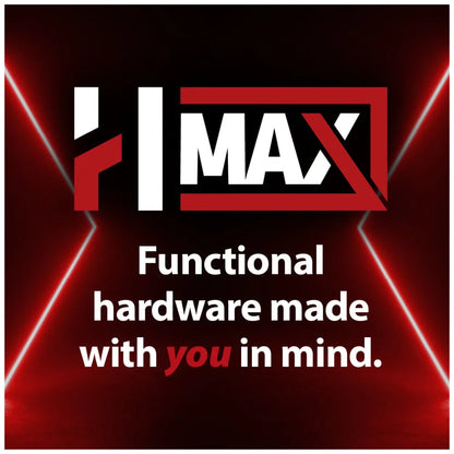 HR MAX™ 110° 15 mm Crank Cam Adjustable Heavy Duty Adjustable Soft-close Hinge with Press-in 8 mm Dowels