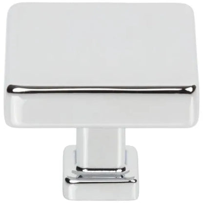 1-3/8" Overall Length Polished Chrome Square Nash Cabinet Knob