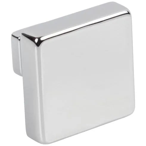 1-3/8" Overall Length Polished Chrome Square Nash Cabinet Knob