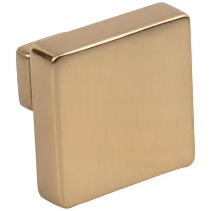 1-3/8" Overall Length Satin Bronze Square Nash Cabinet Knob