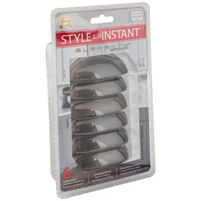 3" Center-to-Center Brushed Oil Rubbed Bronze Florence Retail Packaged Cabinet Cup Pull