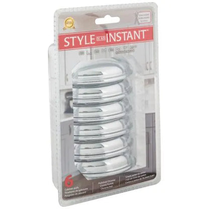 3" Center-to-Center Polished Chrome Florence Retail Packaged Cabinet Cup Pull