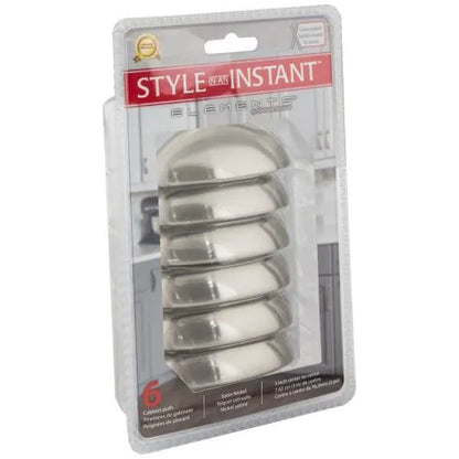 3" Center-to-Center Satin Nickel Florence Retail Packaged Cabinet Cup Pull