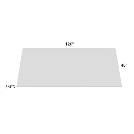 Fabuwood Allure Galaxy Frost Island Back Panel-Plywood 120”W X 48”H X 3/4”D