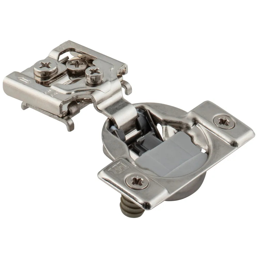 HR MAX™ 105° 3/8" Overlay Heavy Duty Soft-close Compact Hinge with Press-in 8 mm Dowels