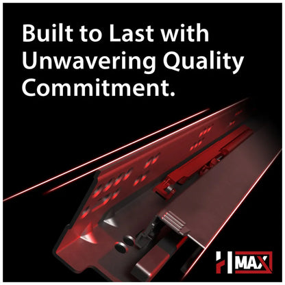 HR MAX™ 105° 3/8" Overlay Heavy Duty Soft-close Compact Hinge with Press-in 8 mm Dowels