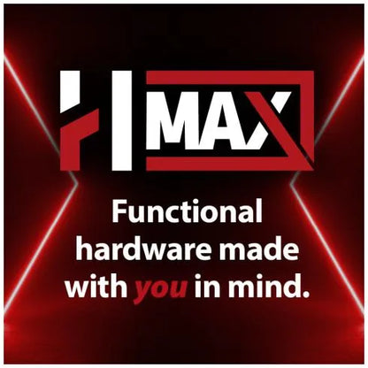 HR MAX™ 105° 3/8" Overlay Heavy Duty Soft-close Compact Hinge with Press-in 8 mm Dowels