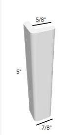 Fabuwood Allure Galaxy Frost Toe Kick Cap ⅞"W x 5”H x ⅝”D