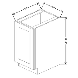 Fabuwood Allure Galaxy Frost Full Height Door Base 18"W Cabinet