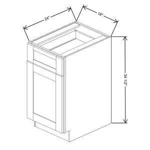 Fabuwood Allure Galaxy Frost Base 18"W Cabinet