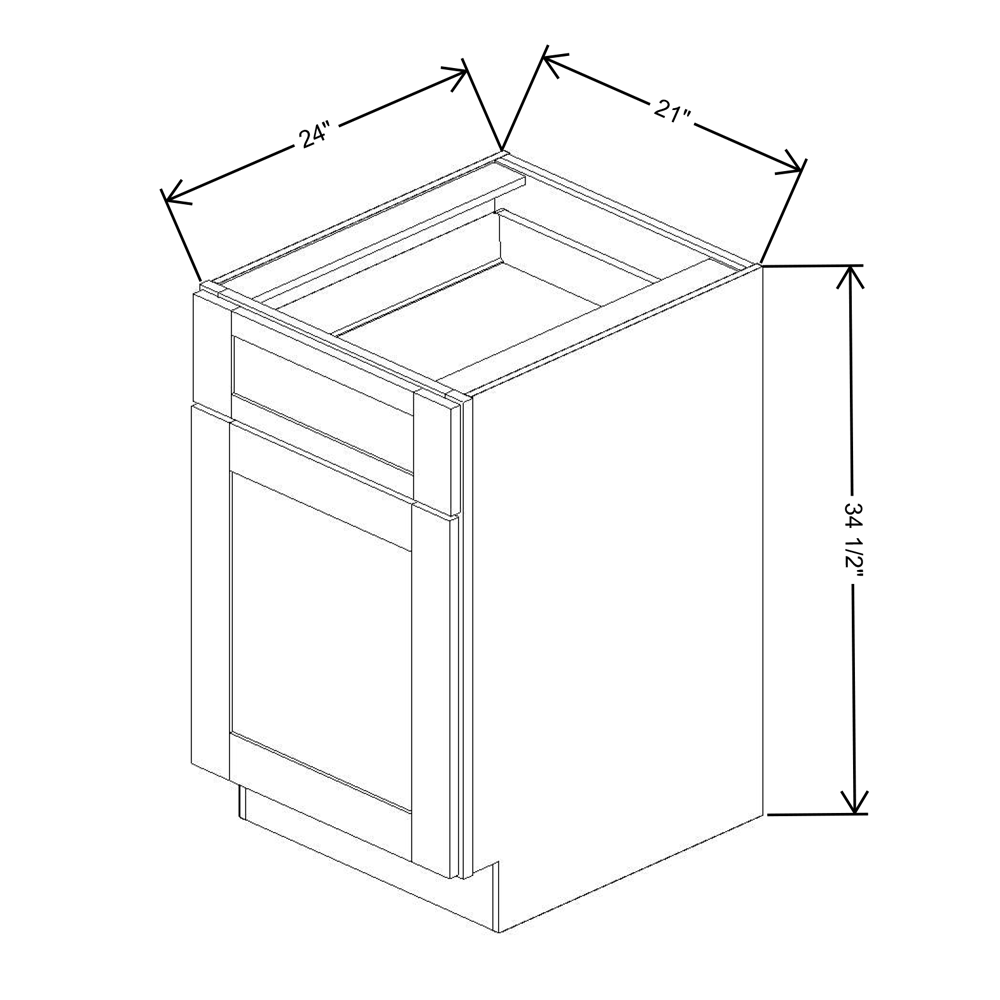 Fabuwood Allure Galaxy Frost Base 21"W Cabinet