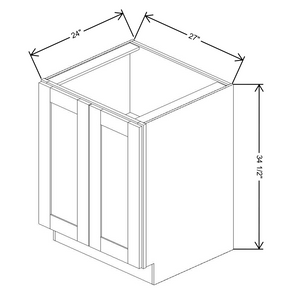 Fabuwood Allure Galaxy Frost Full Height Doors Base 27"W Cabinet