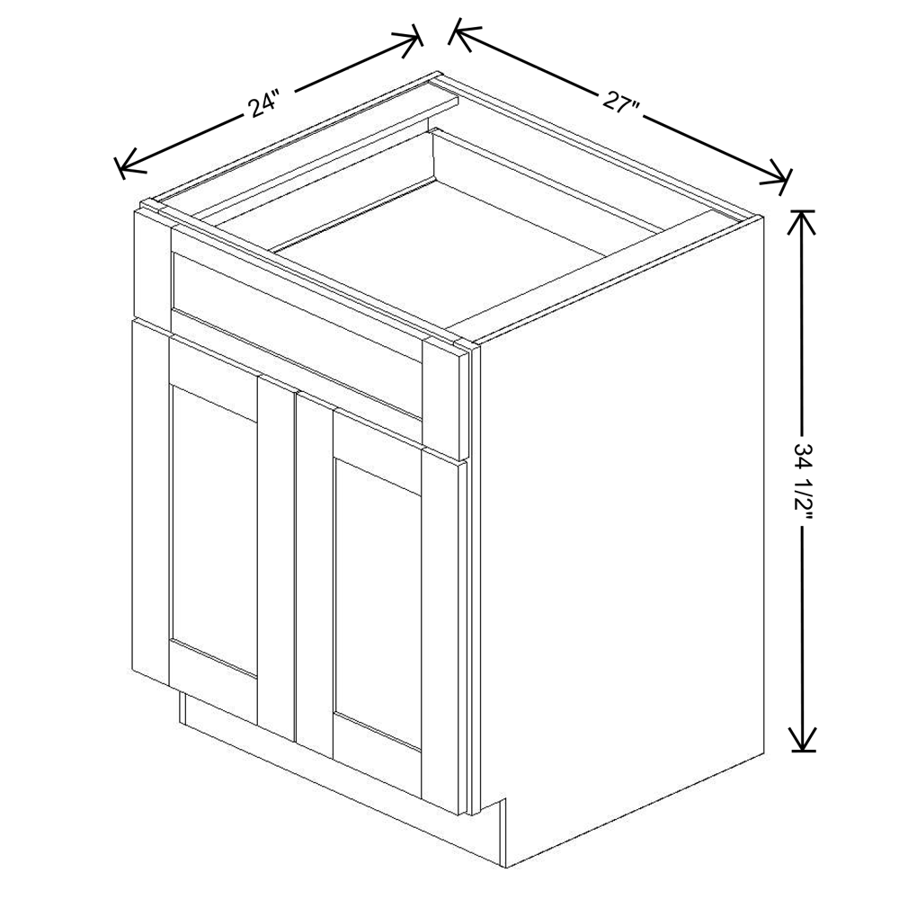 Fabuwood Allure Galaxy Frost Base 27"W Cabinet