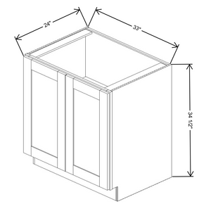 Fabuwood Allure Galaxy Frost Full Height Doors Base 33"W Cabinet